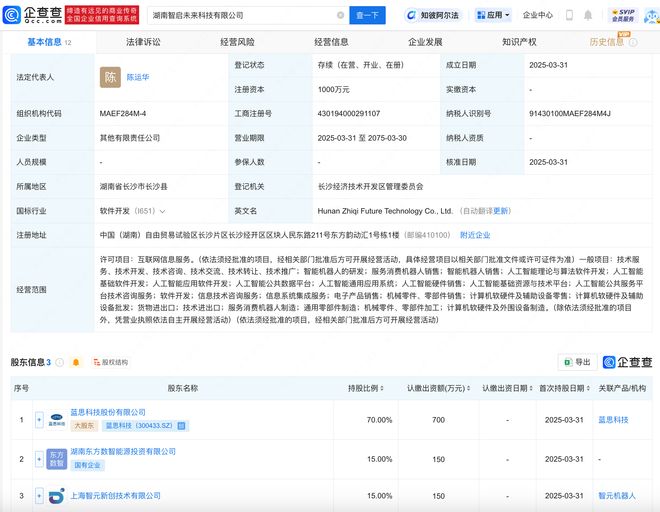 智元機器人攜手藍思科技，于湖南成立智啟未來公司，聚焦人工智能理論與算法軟件開發